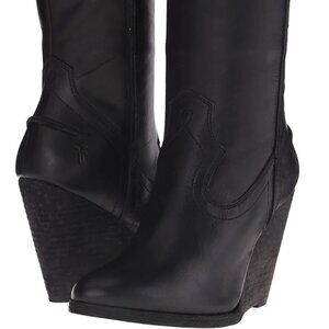 Frye Black Heeled Boots